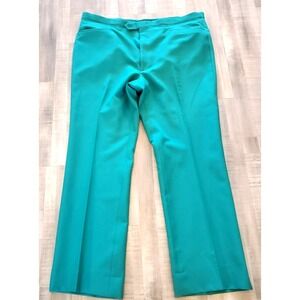 Vintage Sansabelt Jaymar Ruby Men's Golf Dress Pants Teal Green Size 40 X 31 70s